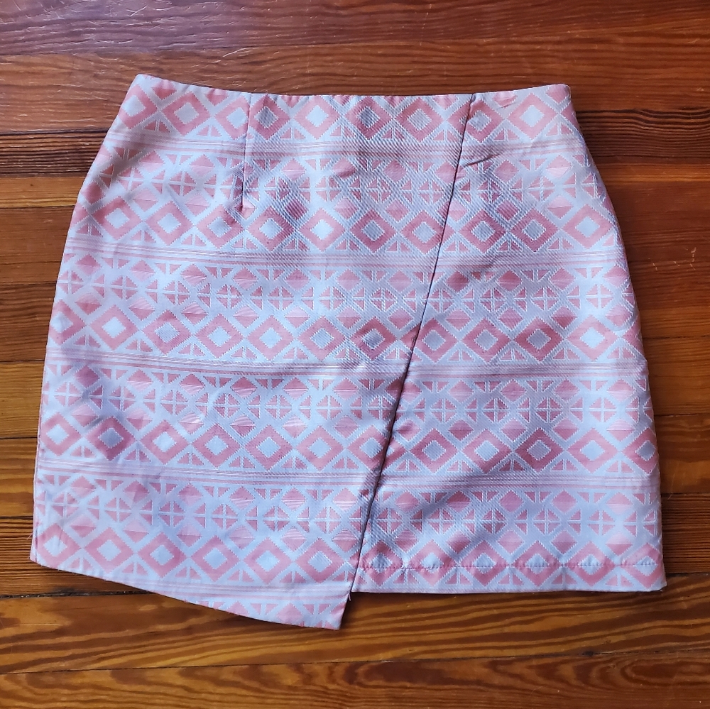 Francescas June and Ivy pink tribal miniskirt size Medium